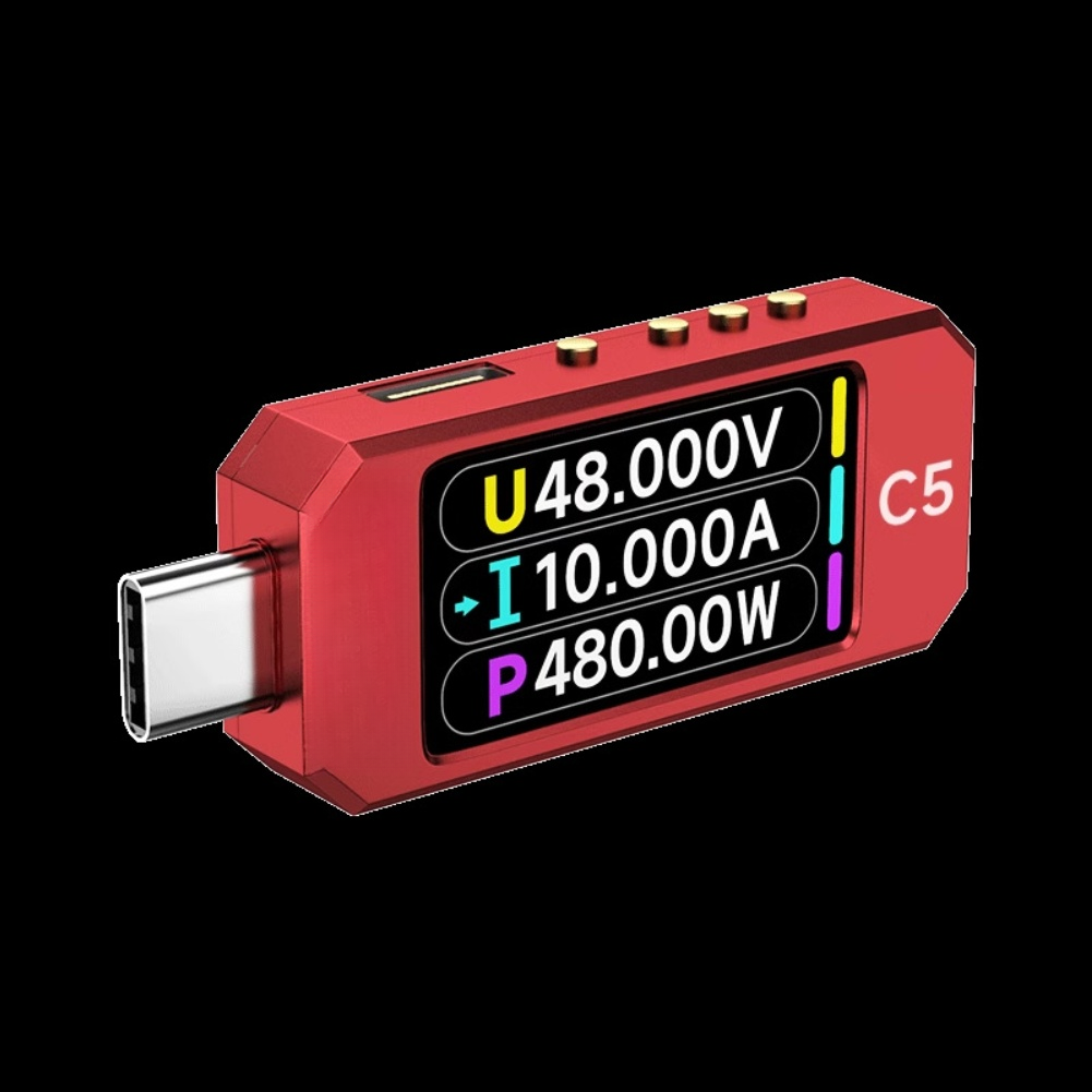 C5 Aluminum Type-C PD3.1 EPR Analyzer 5.1 x 2.28 x 1.08 cm Compact Design
