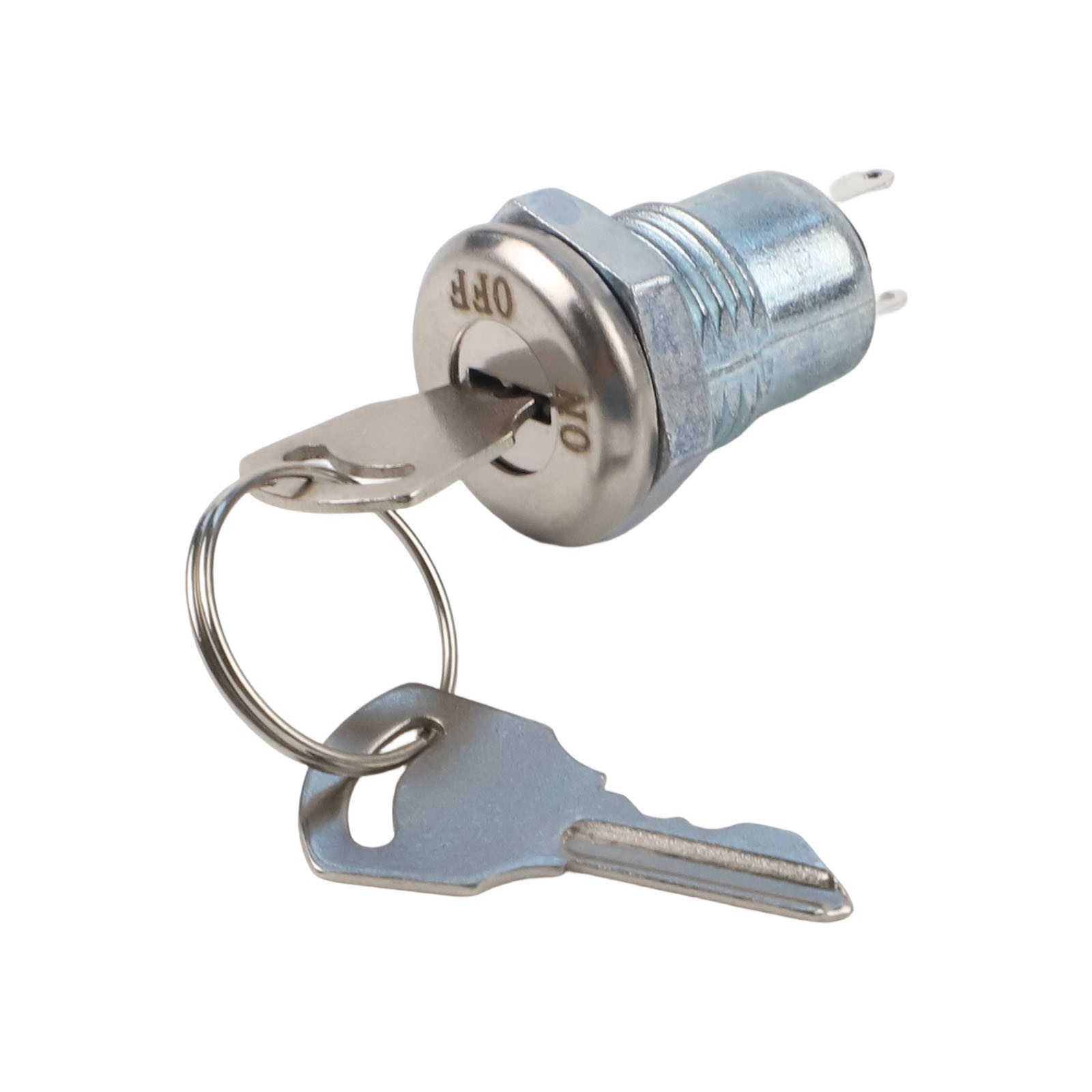 Industrial Electronic Two Pin Lock Switch Made from Zinc Alloy with Keys