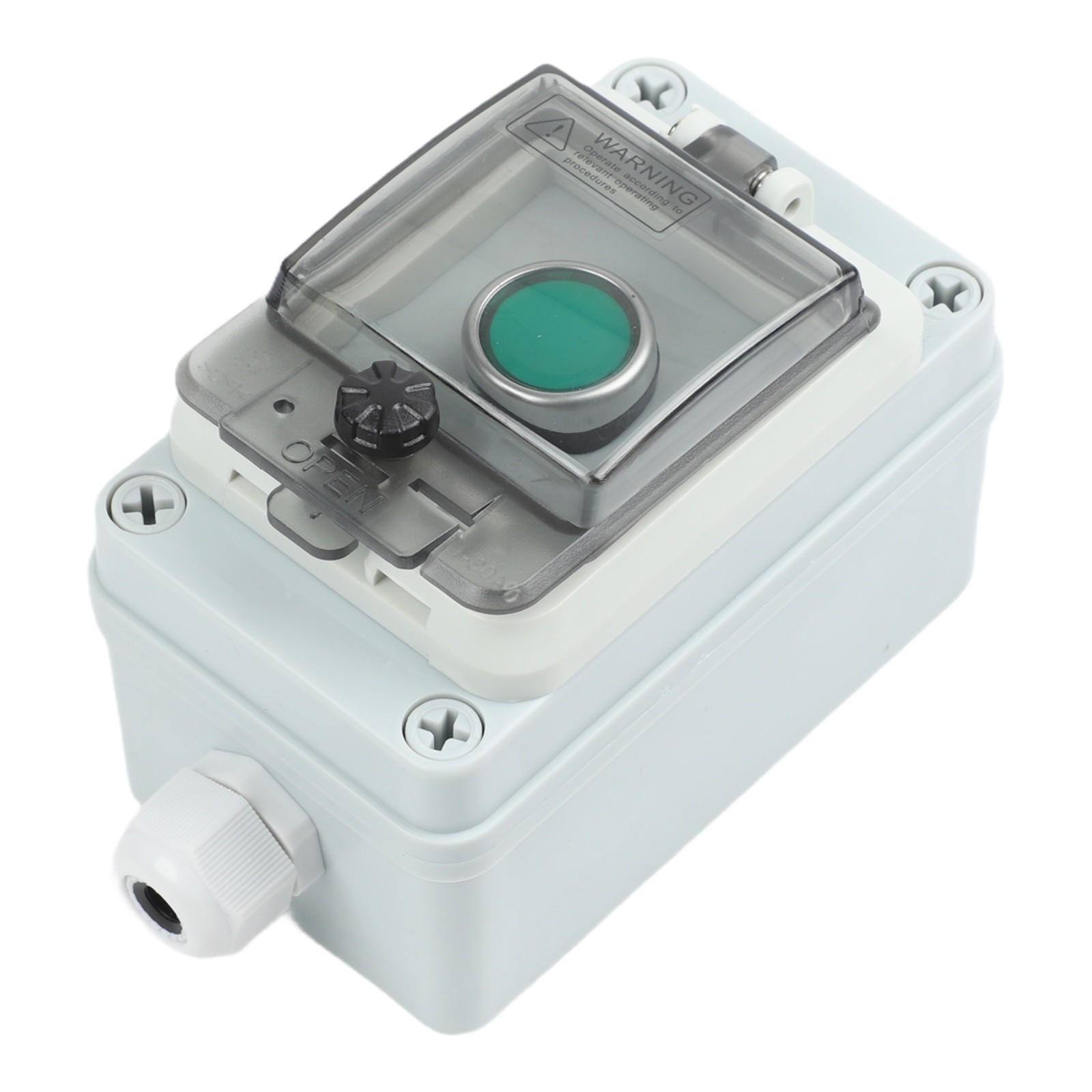 Outdoor Waterproof Button Control Box with Dustproof Start Stop Switch