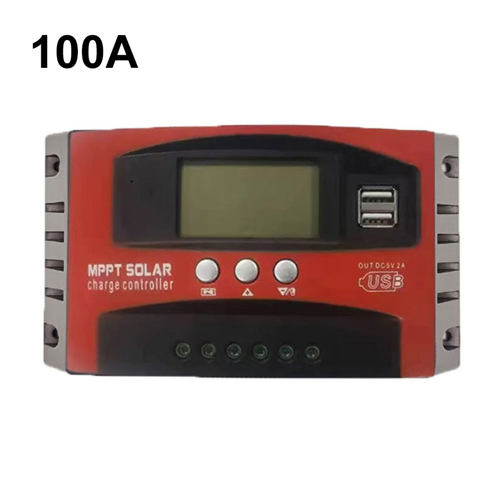 30A 50A 60A 80A 100A For MPPT Solar Charge Controller LCD Display USB Charging