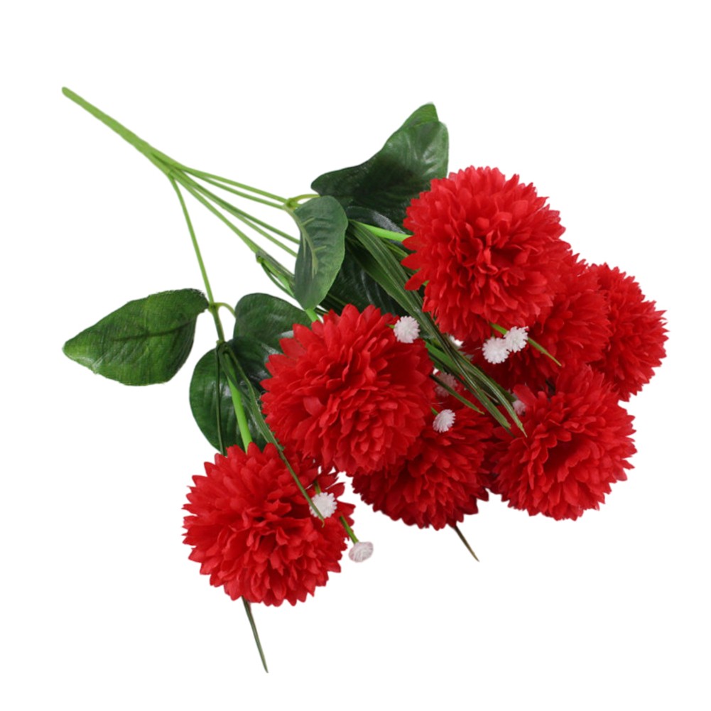 Elegant 7-Stem Dandelion Bouquet Made of Plastic Silk Fabric 40cm for Decor