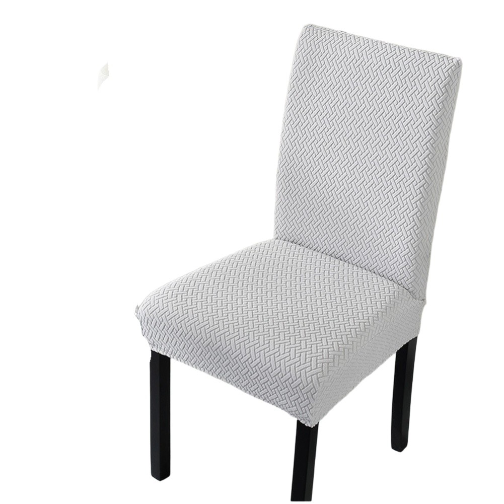 Polyester Cotton Blend Chair Cover Fleece Texture for Hotel Restaurant
