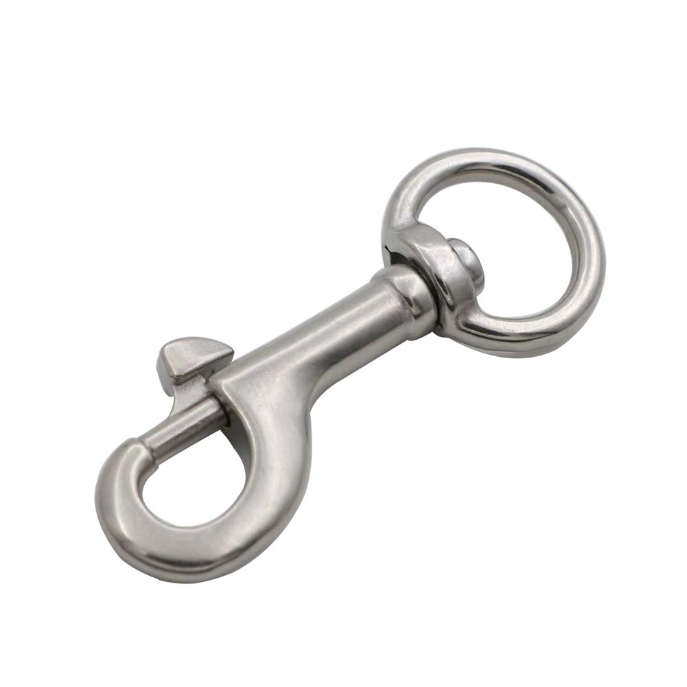 Stainless Steel Wivel Eye Bolt Snap Hook for Pet Collar Diving Equipment