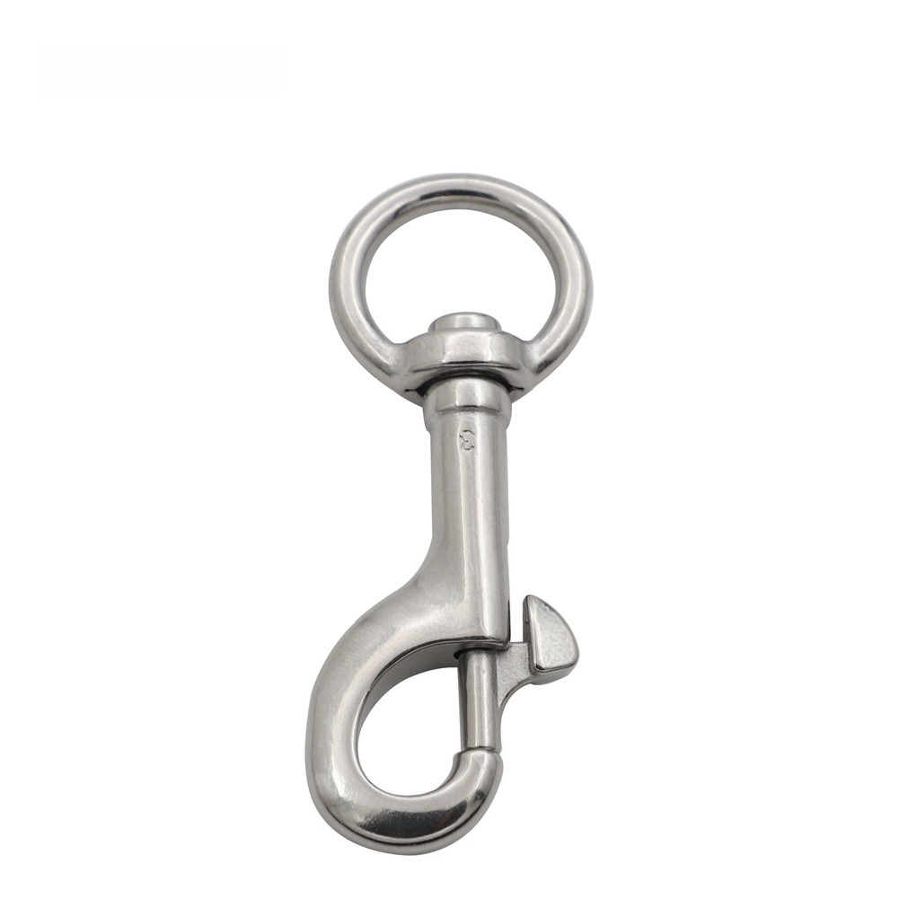 Stainless Steel Wivel Eye Bolt Snap Hook for Pet Collar Diving Equipment