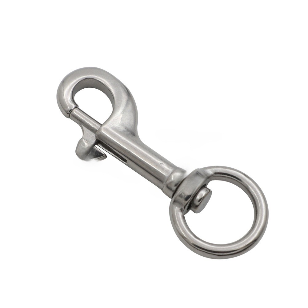 Stainless Steel Wivel Eye Bolt Snap Hook for Pet Collar Diving Equipment
