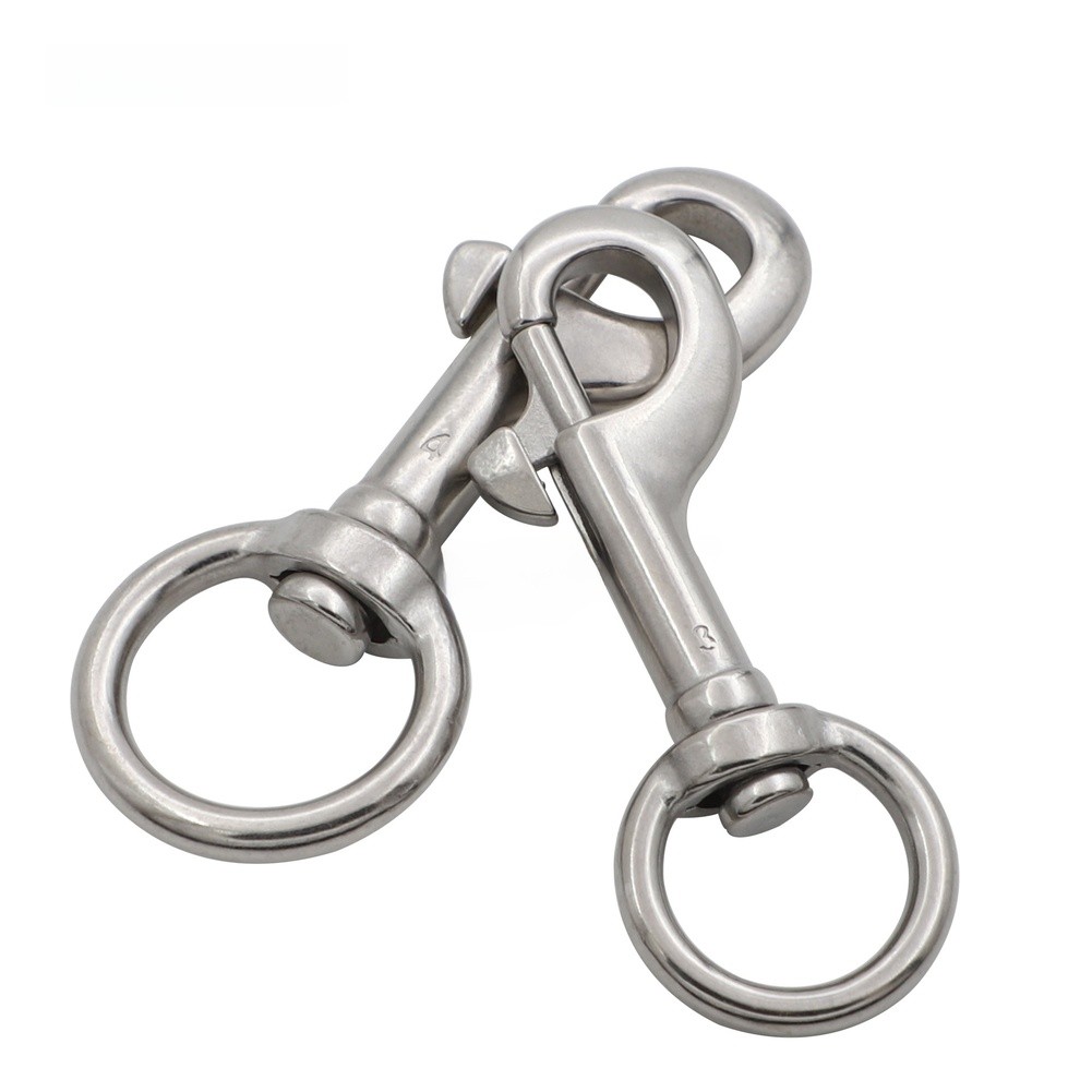 Stainless Steel Wivel Eye Bolt Snap Hook for Pet Collar Diving Equipment