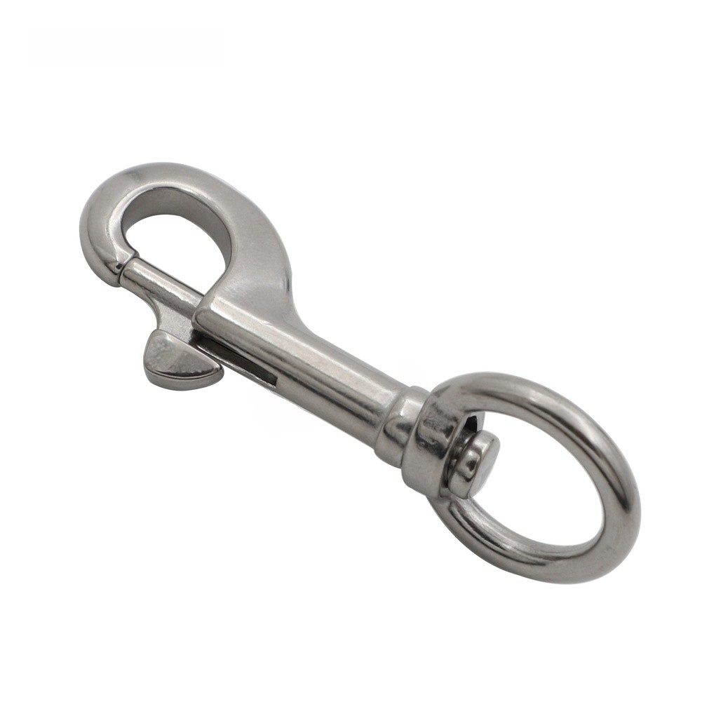 Stainless Steel Wivel Eye Bolt Snap Hook for Pet Collar Diving Equipment