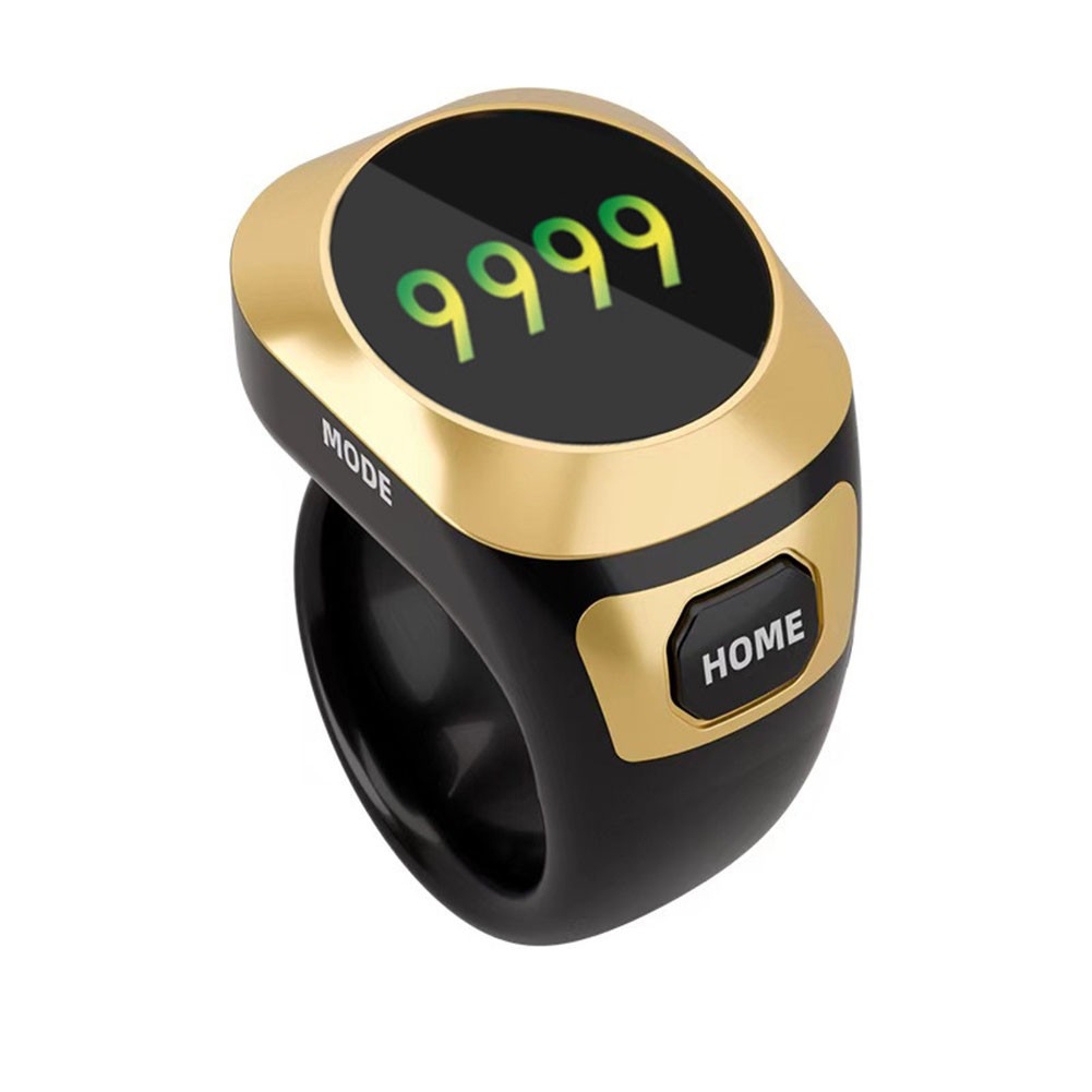 Prayer Smart Ring Counter with Four Display Modes Rechargeable Color Screen ABS