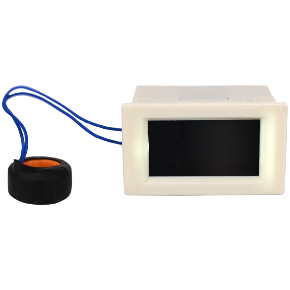 Embedded AC Voltmeter Ammeter Dual LCD 80-500V 100A 68x38mm Cutout Size