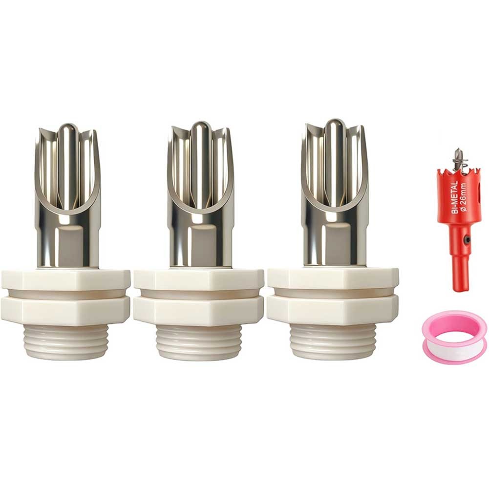 Swine Automatic Drinking Spout Kit with Connector and Hole Opening Tool