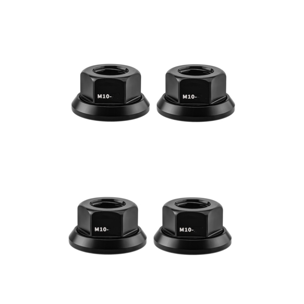 Wheel Assembly Bike Hub Nuts Axle Hardware Anodized Finish Easy Installation