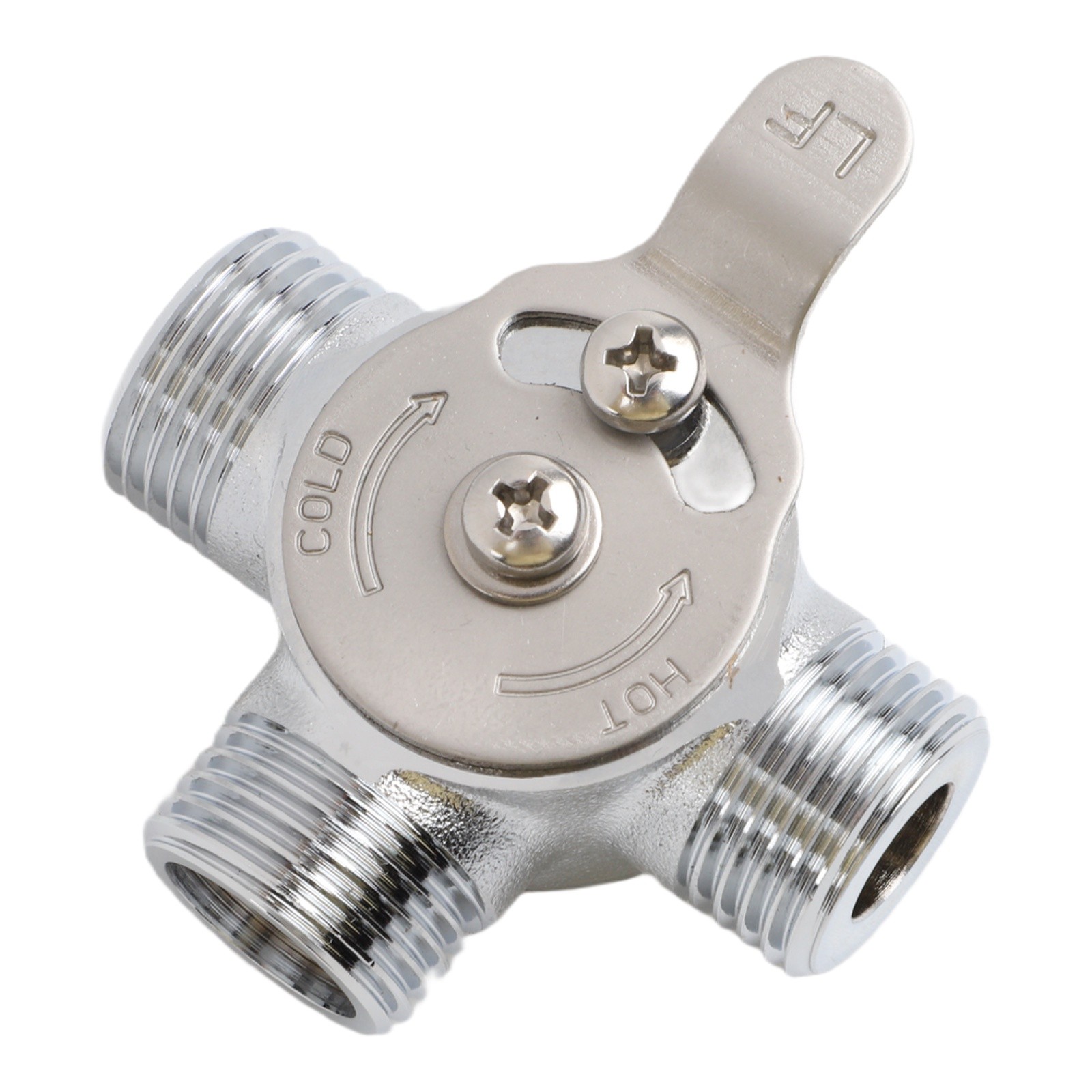 Manual Mixing Valve Hot Cold Water 38 Inch Brass Valve For Kitchen And Bathroom
