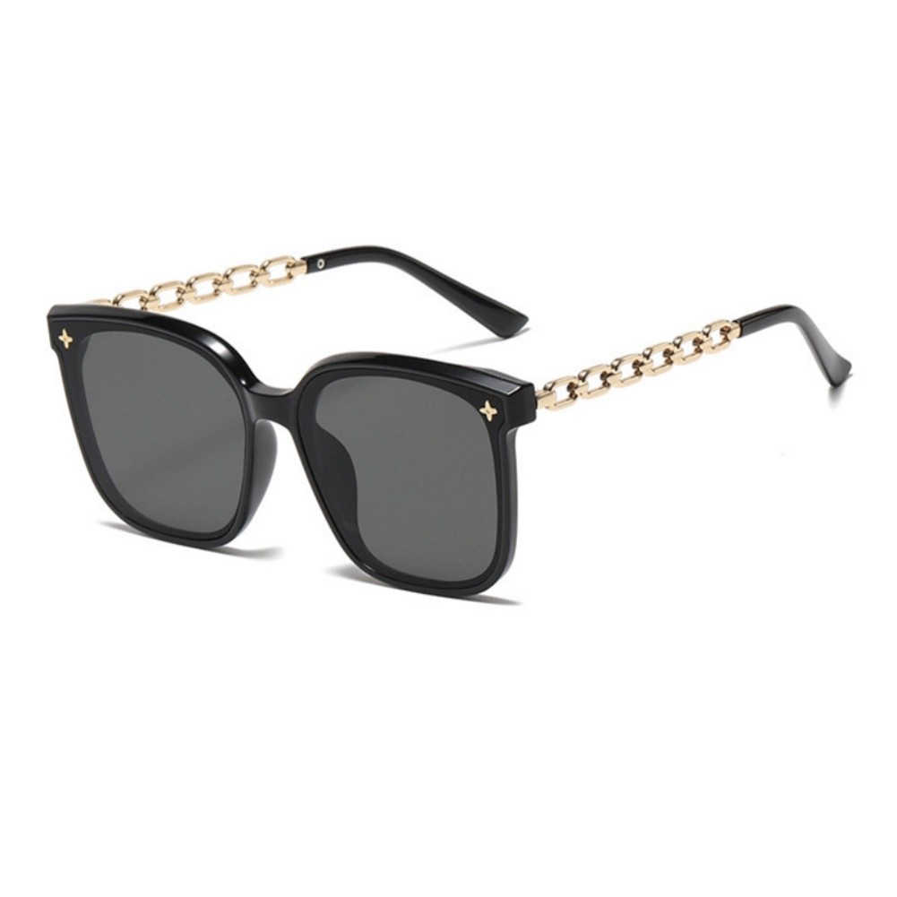 Women Sunglasses Large Frame Ergonomic PC Frame Korean Style Travel Eyewear