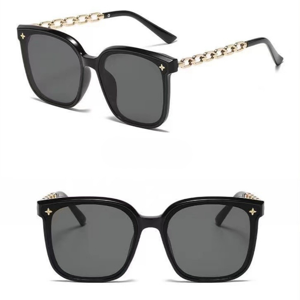 Women Sunglasses Large Frame Ergonomic PC Frame Korean Style Travel Eyewear