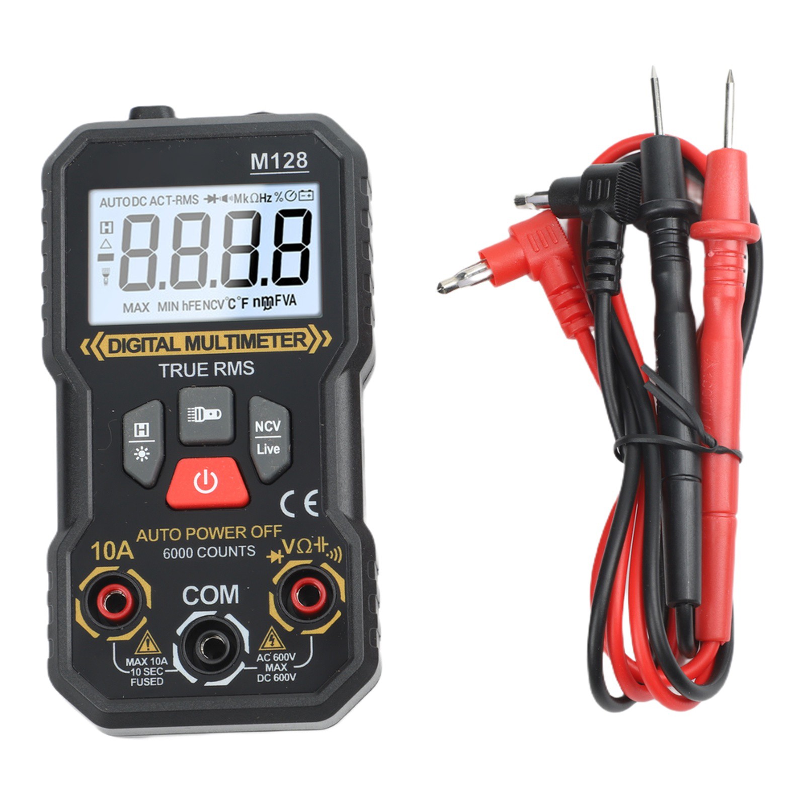 Auto Range Digital Multimeter Tester with Wire ID and Safety Voltage Detection