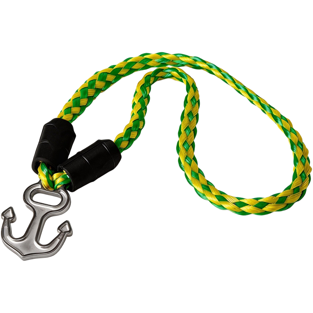20ft Marine Tow Rope With 316 Stainless Steel Connector For Water Sports 1x