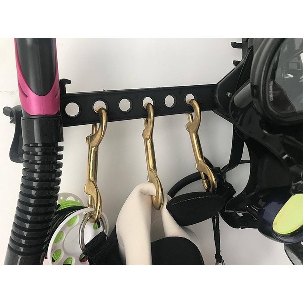 Foldable Scuba Gear Hanger for Dive Computer Flashlight and Accessories