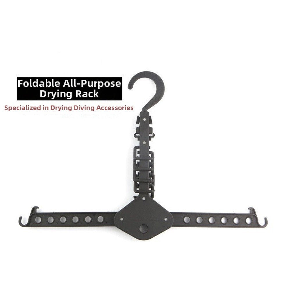 Foldable Scuba Gear Hanger for Dive Computer Flashlight and Accessories