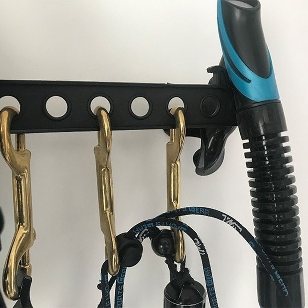 Foldable Scuba Gear Hanger for Dive Computer Flashlight and Accessories