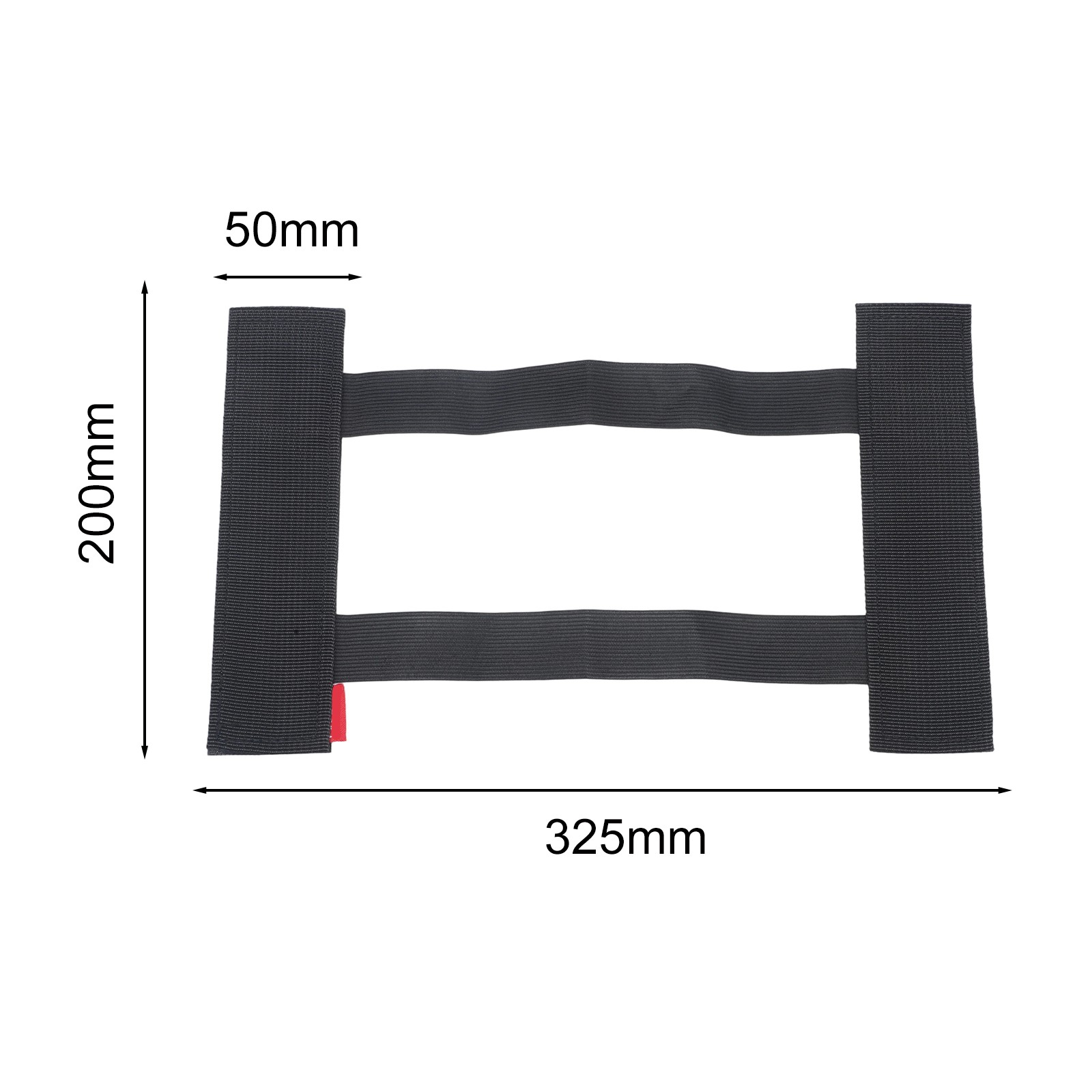 Nylon Elastic Trunk Fixed Strap for Cars Garage Home Use 325mm x 380mm Black