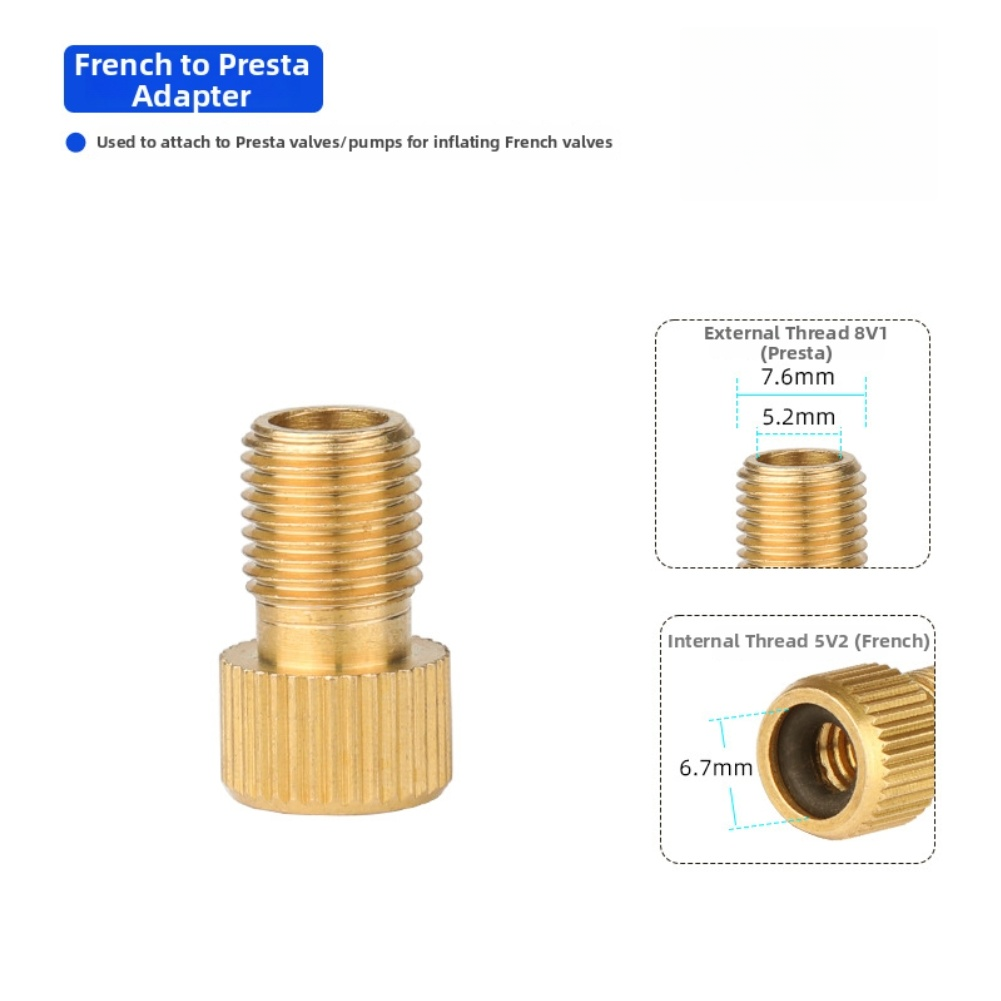 Multi-Use Valve Adapter for For PRESTA For DUNLOP Conversion Copper Alloy Build