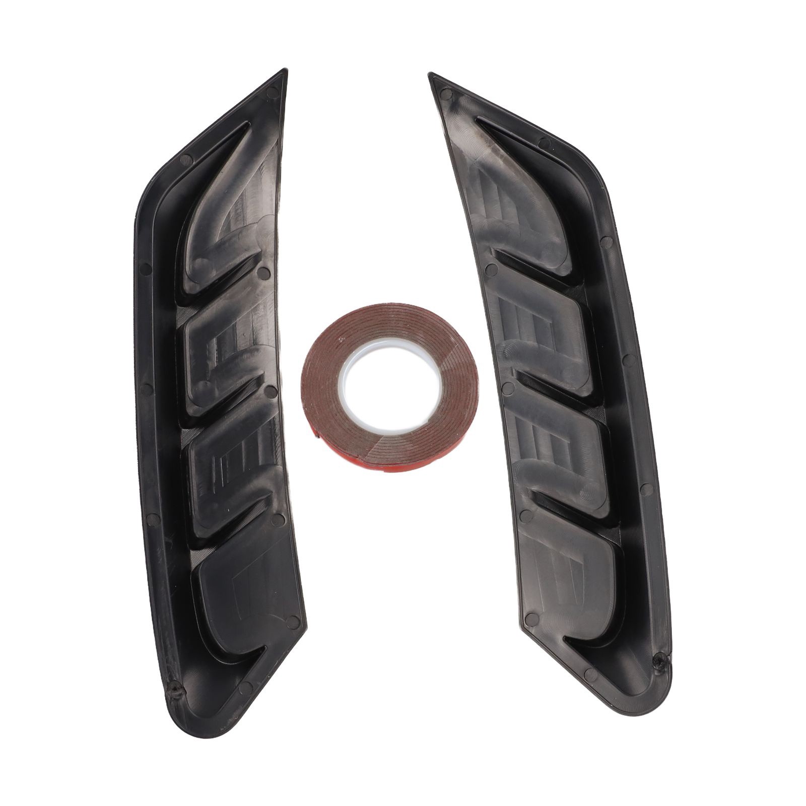 Carbon Fiber Car Light Eyebrow Cover Stickers PVC Material 2 Pieces Set