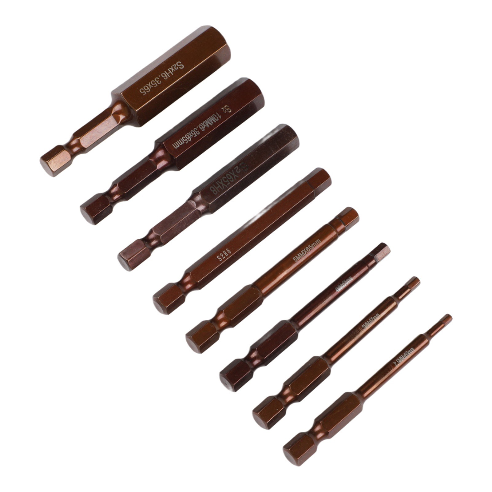 8pcs Magnetic Hex Screwdriver Bits Set for Cordless and Electric Tools