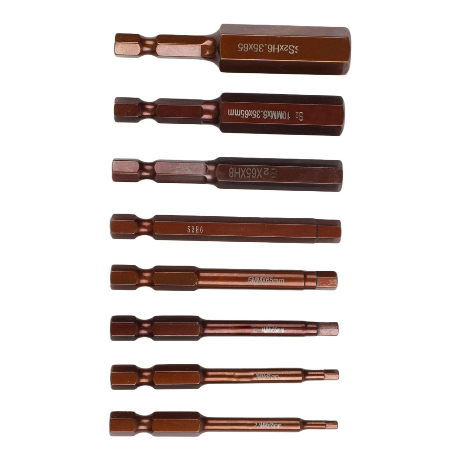 8pcs Magnetic Hex Screwdriver Bits Set for Cordless and Electric Tools