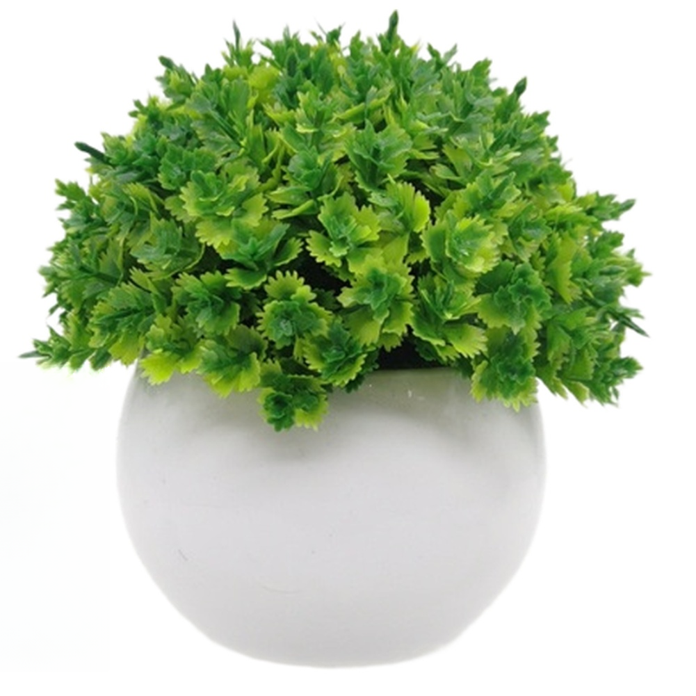 Small Sized Pine Needle Bonsai Artificial Plant 12cm for Shelf Desk Decor