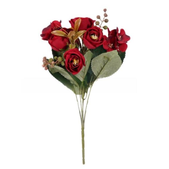 Artificial Silk Bouquet 5 Head European Style Floral Arrangement