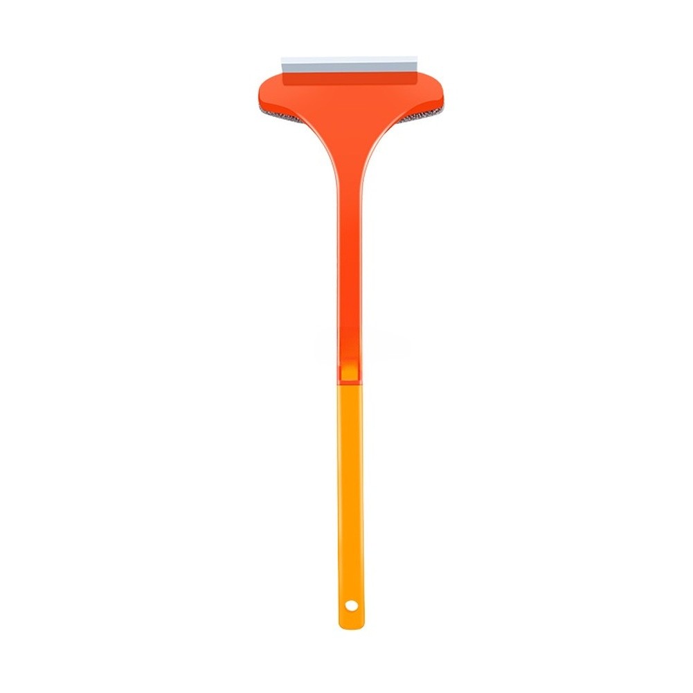 Double Sided Brush 45cm Length with TPR Scraper for Glass Window Cleaning