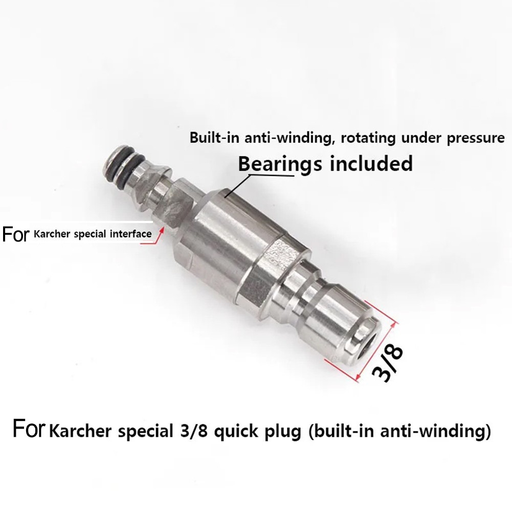 Für KÄRCHER kompatibler 3/8 Zoll Quick Connect Hochdruckreiniger Schlauch Adap