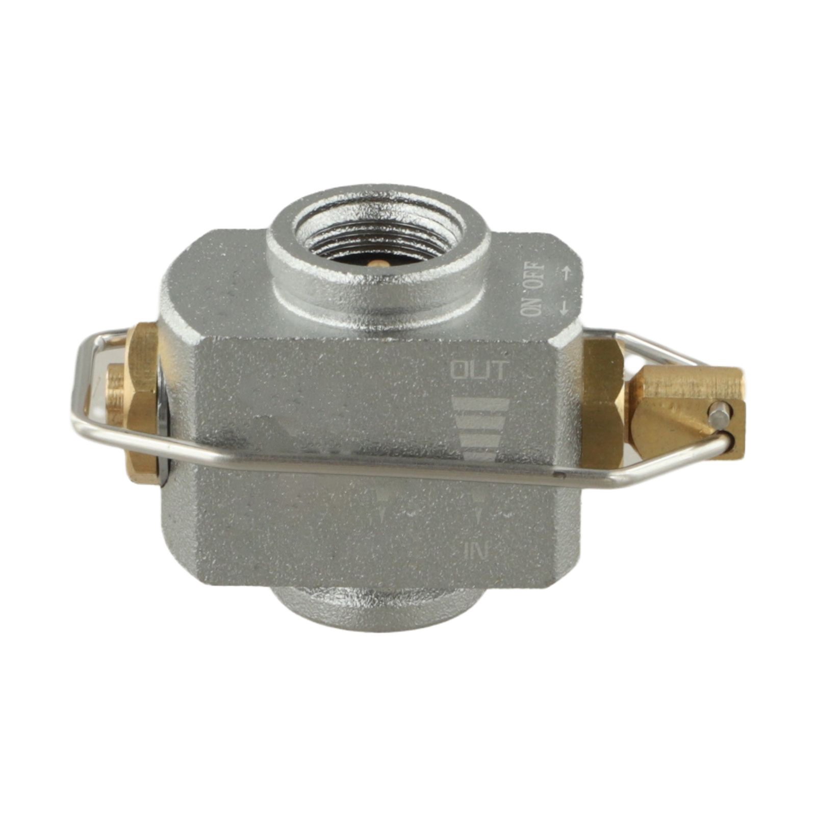 Compact Adjustable Gas Canister Adapter and Pressure Valve for Camping
