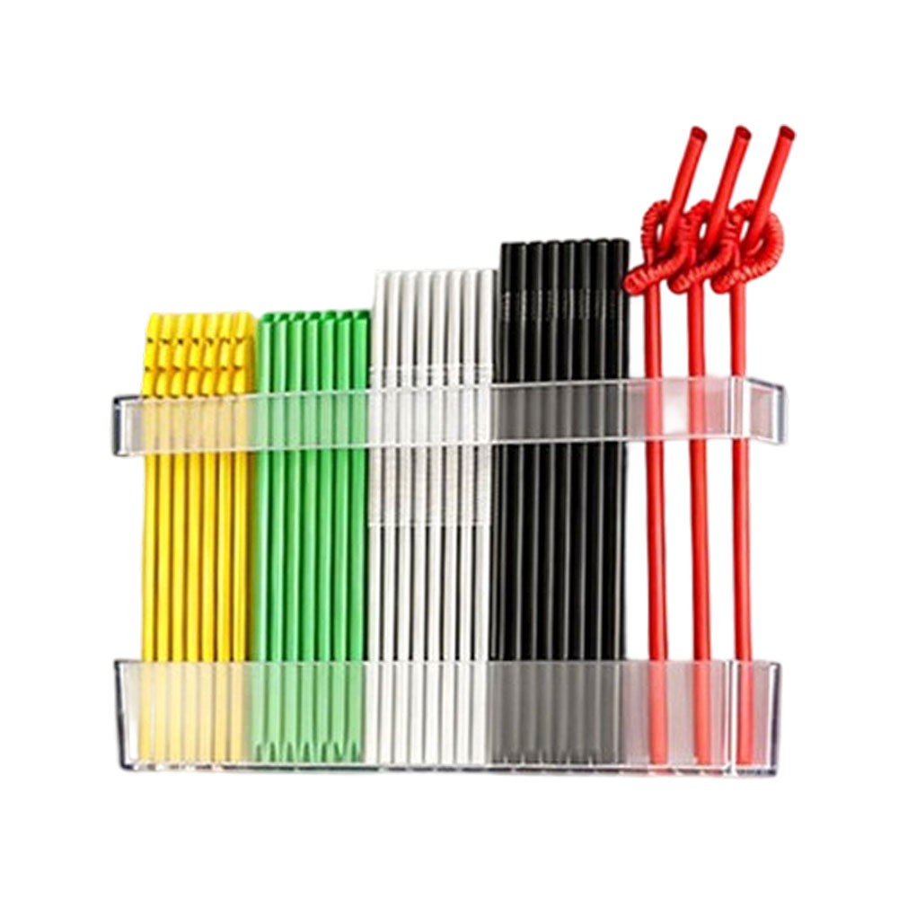 Kitchen Acrylic Straw Organizer Compatible with For Cabinet Doors Wall Fridge