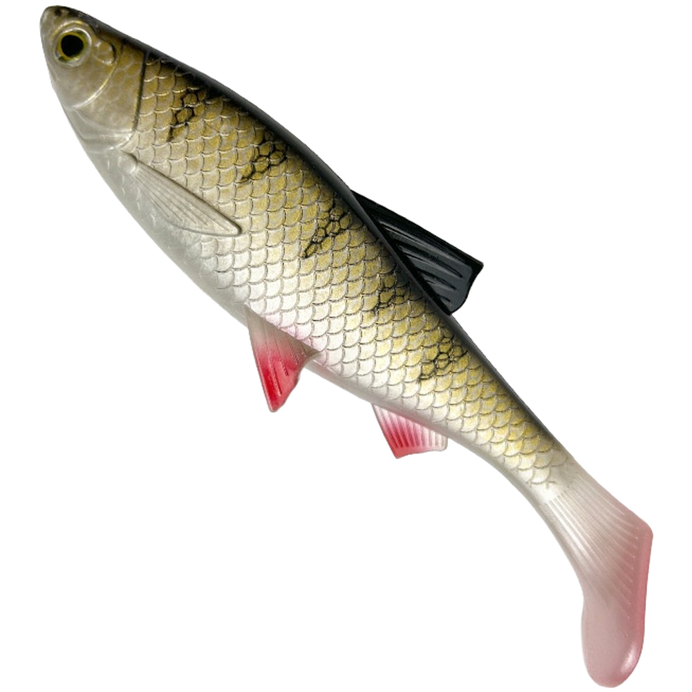 12.5cm 21g T Tail Soft Lure Fish Scale Pattern for Trout Bass Perch Freshwater