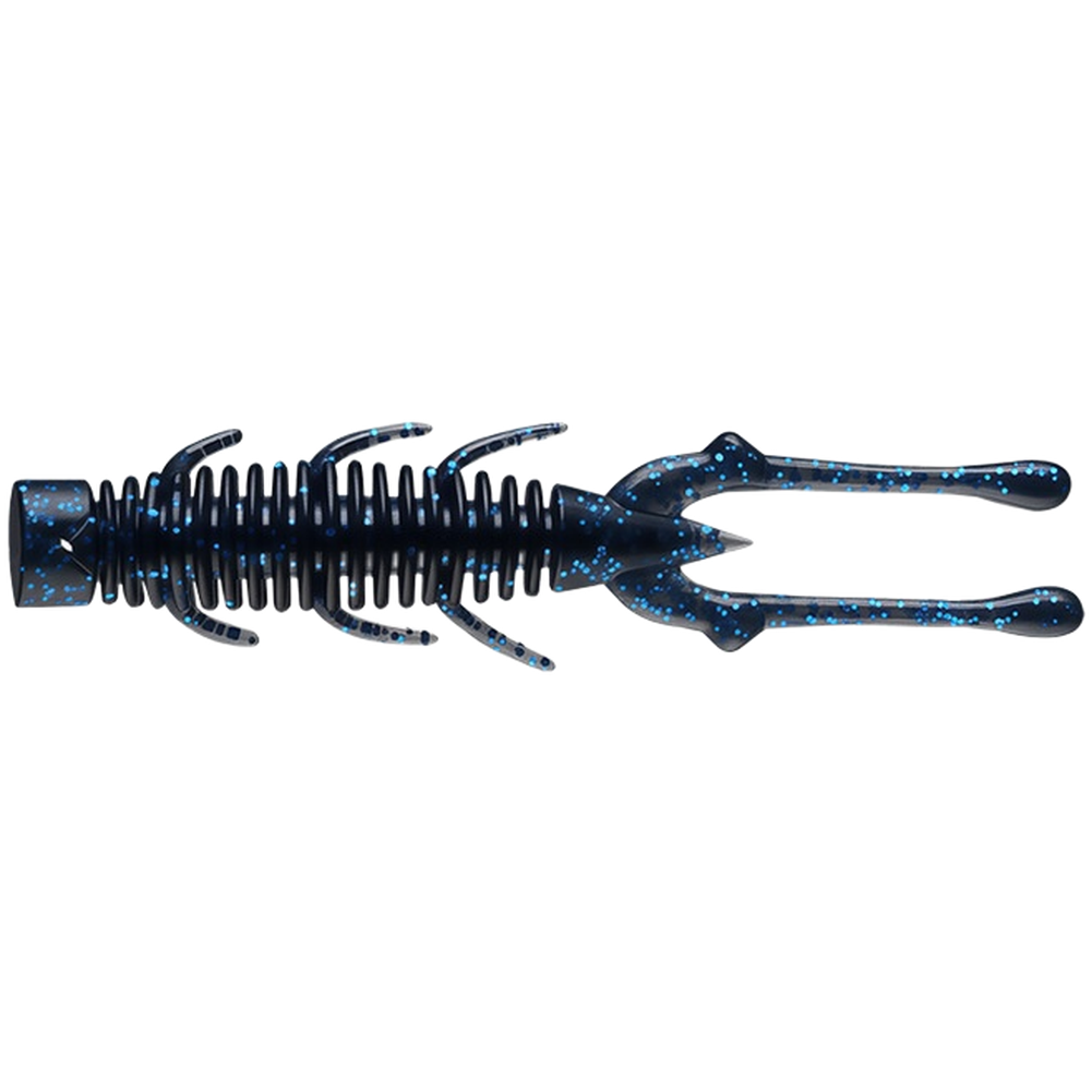 TPE Floating Shrimp Lure 7.5cm 2.5g 10pcs Soft Bait for Bass Perch Night Use