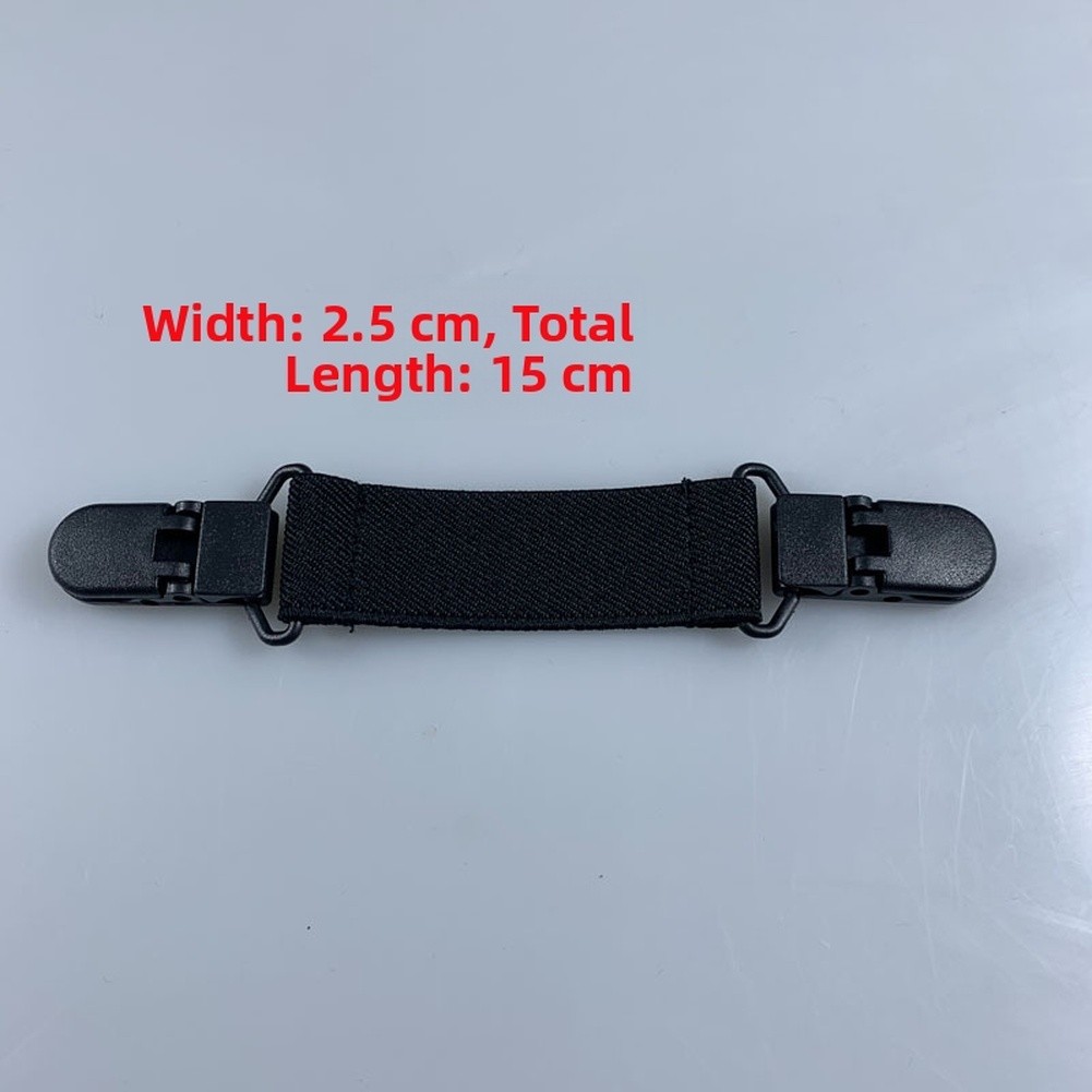 Elastic Boot Clips Pant Leg Straps Adjustable Elastic Strap Alloy Construction