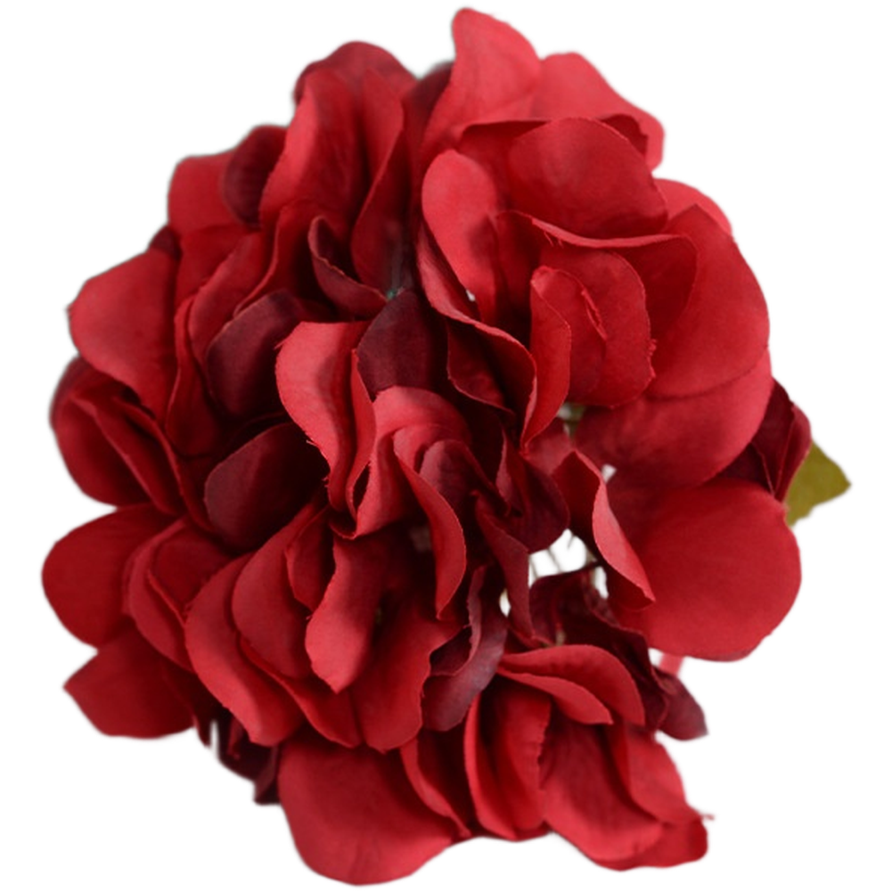 Artificial Hydrangea in Silk Fabric with Plastic Base for Long Term Display