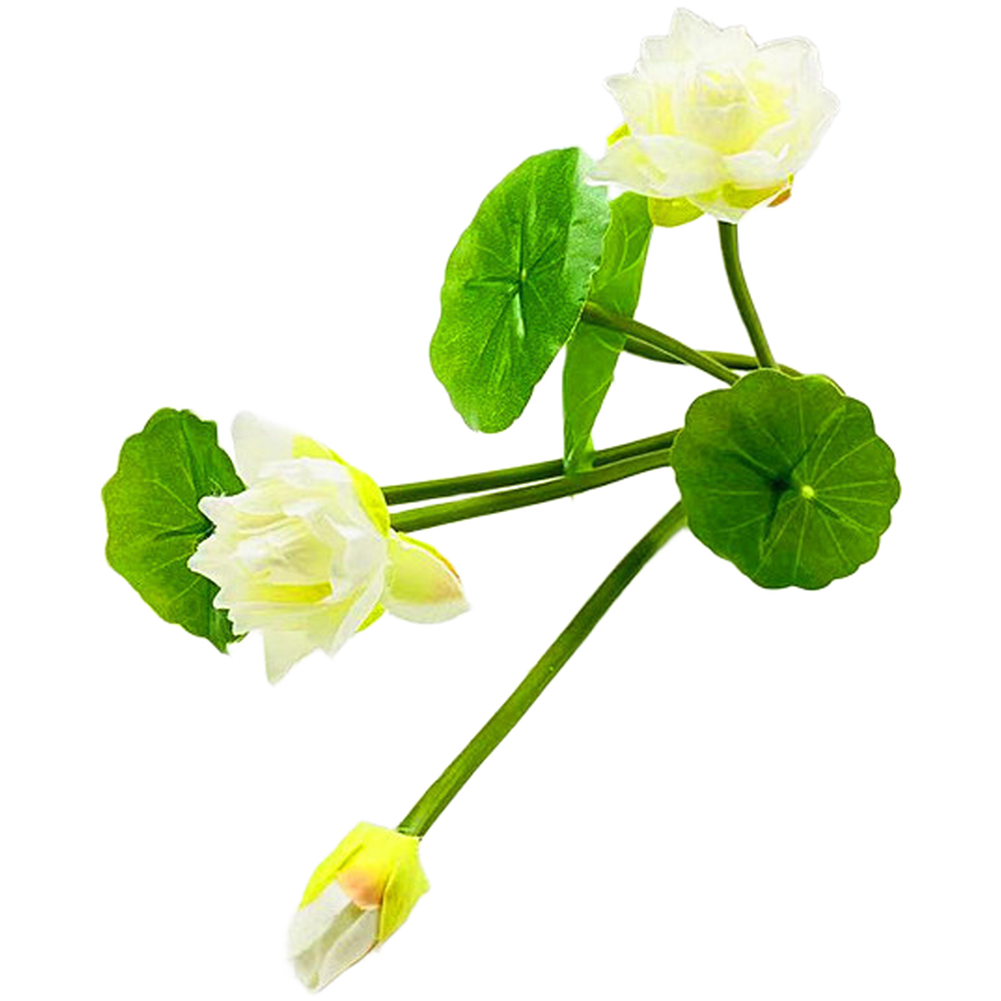 Fake Water Lily Lotus 26cm Artificial Flower Silk PP for Wedding Tabletop