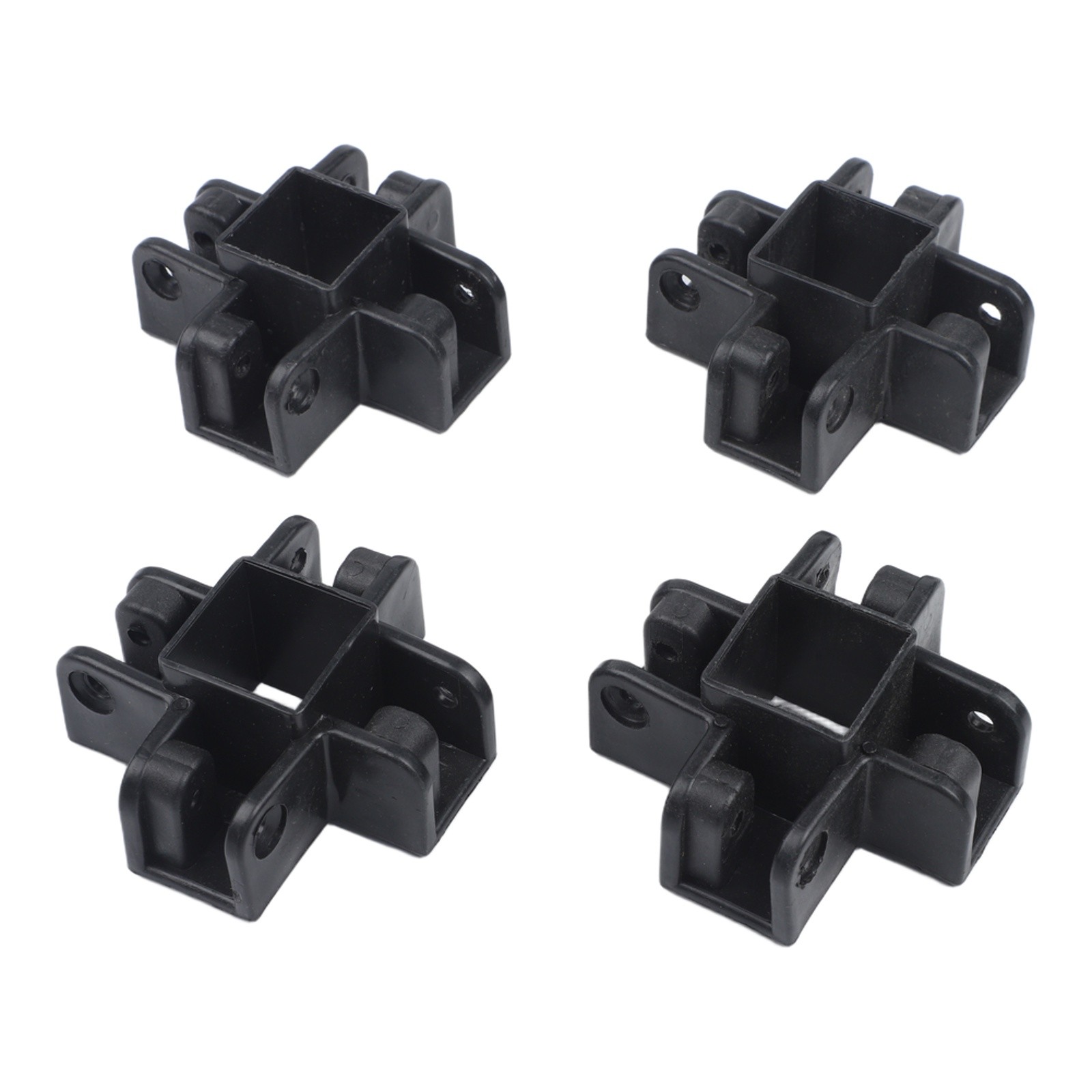 Popup Tent Plastic Centre Connector 4 Way For 34x34mm Square Tubes 4 Pack