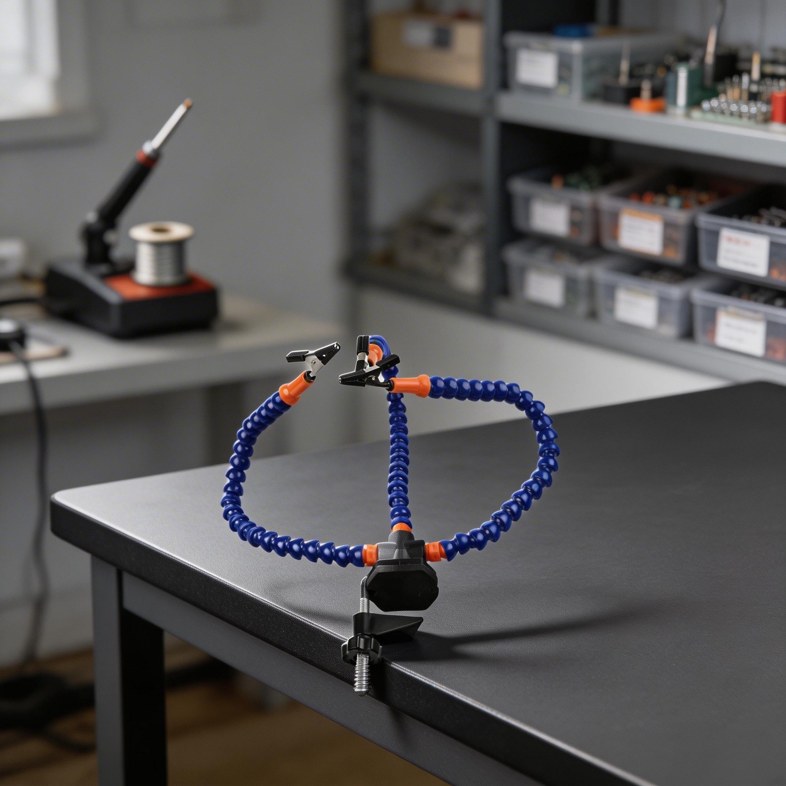 Practical Soldering Third Hand with Flexible Arms Efficient and Reliable