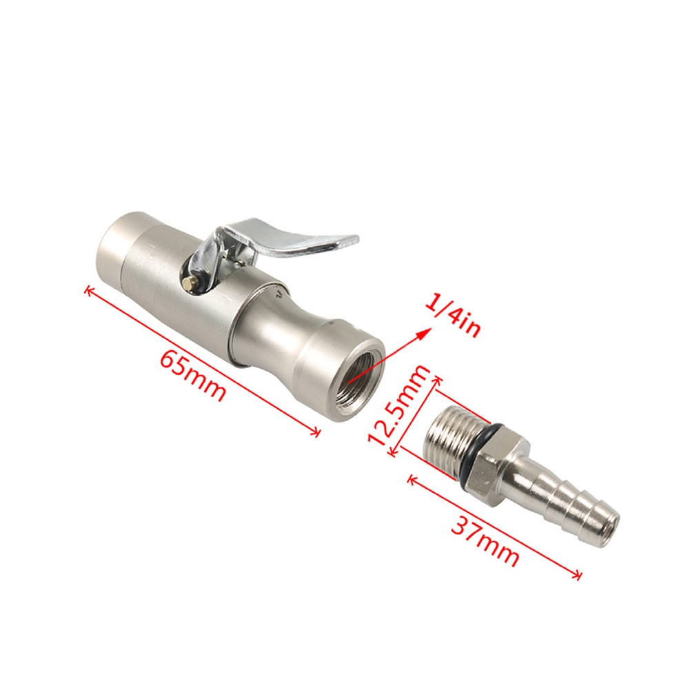 Car Pressure Gauge Inflation Nozzle with Clips for Tire For Inflator Compressor