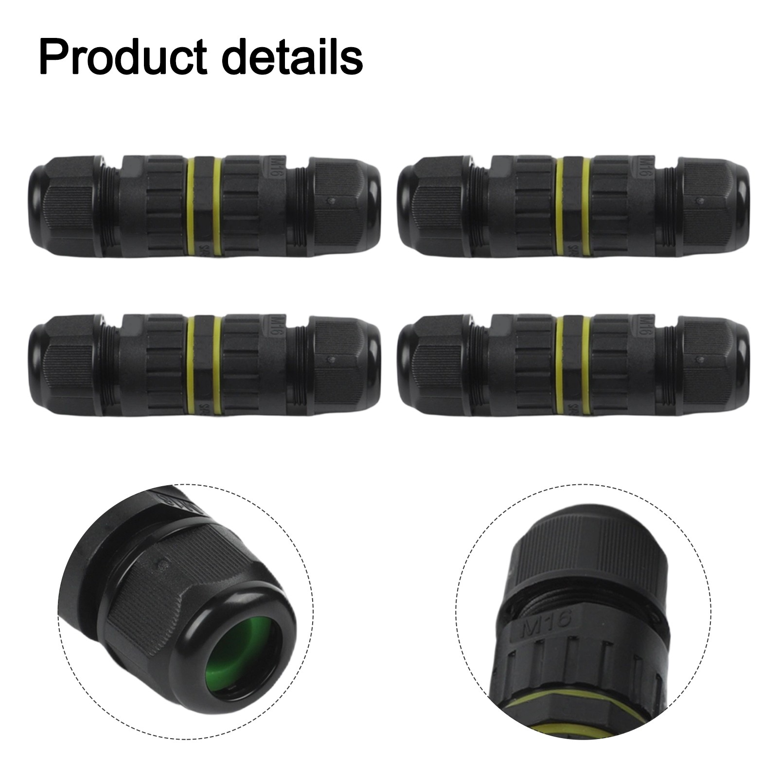 Waterproof Connector Cable Wire Splice Garden Lighting 1.5 Mm² Sectional Area