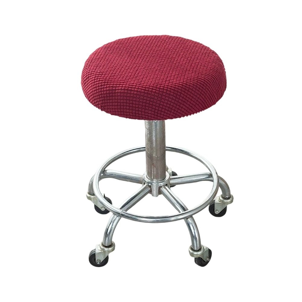 Round Stool Cover for Bar Seats Diameter For 12 to 14 Inches Polyester