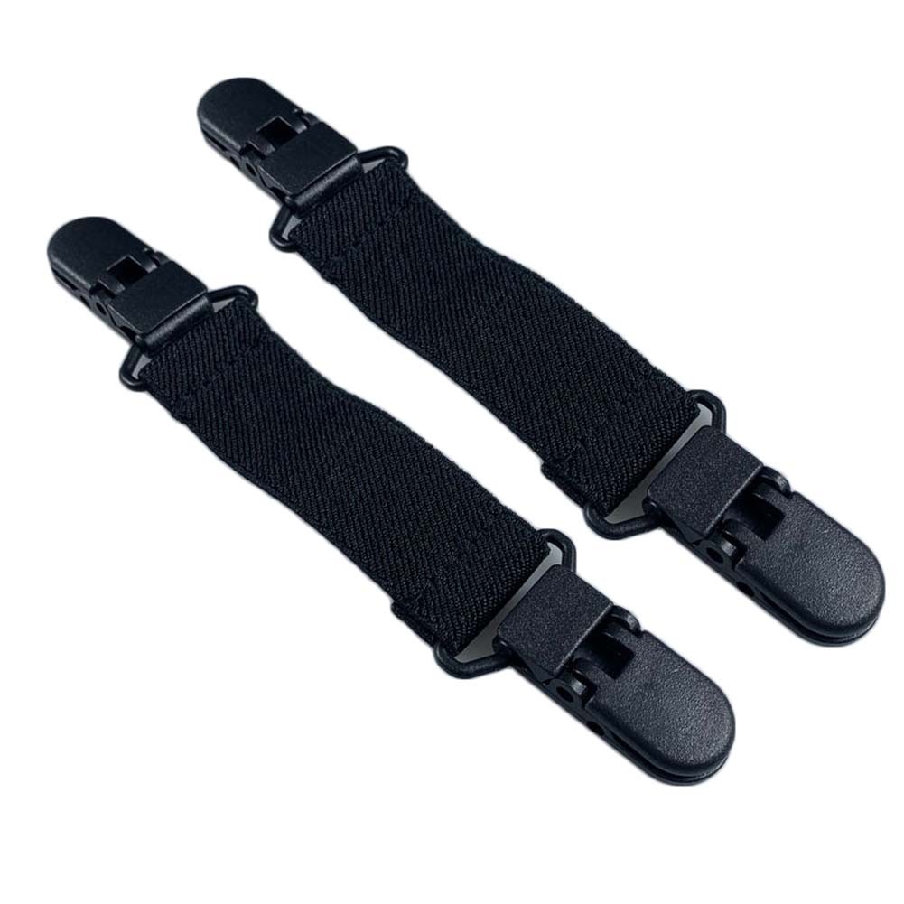 Elastic Boot Clips Pant Leg Straps Adjustable Elastic Strap Alloy Construction