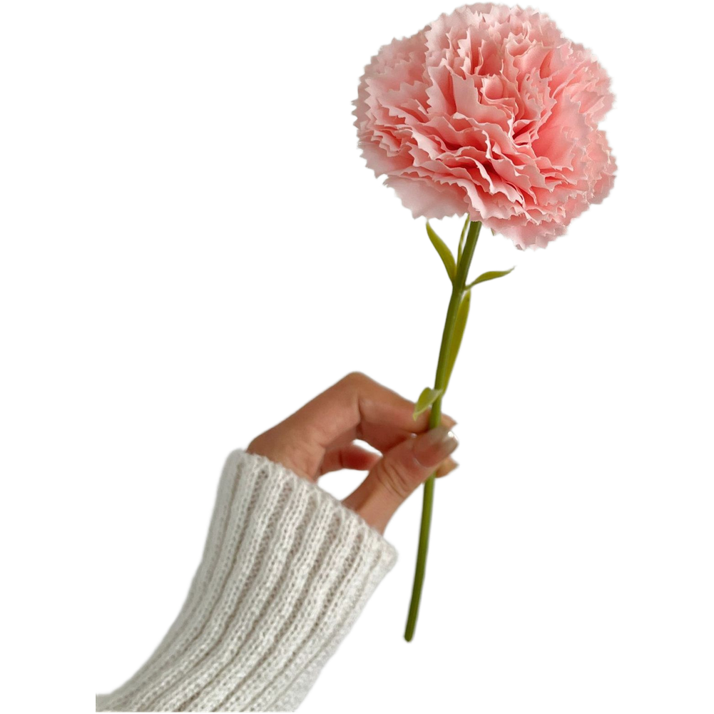 Silk Fabric Carnation Bouquet Artificial Flowers for Interior Design Use