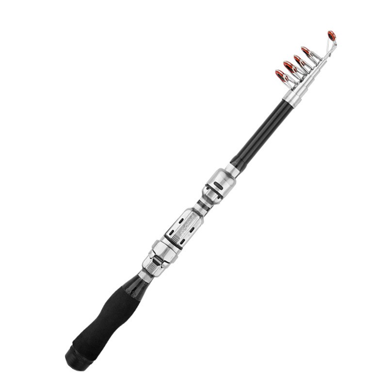 Telescopic Fishing Rod for Travel 5 Sections Collapses to 31cm Fiberglass
