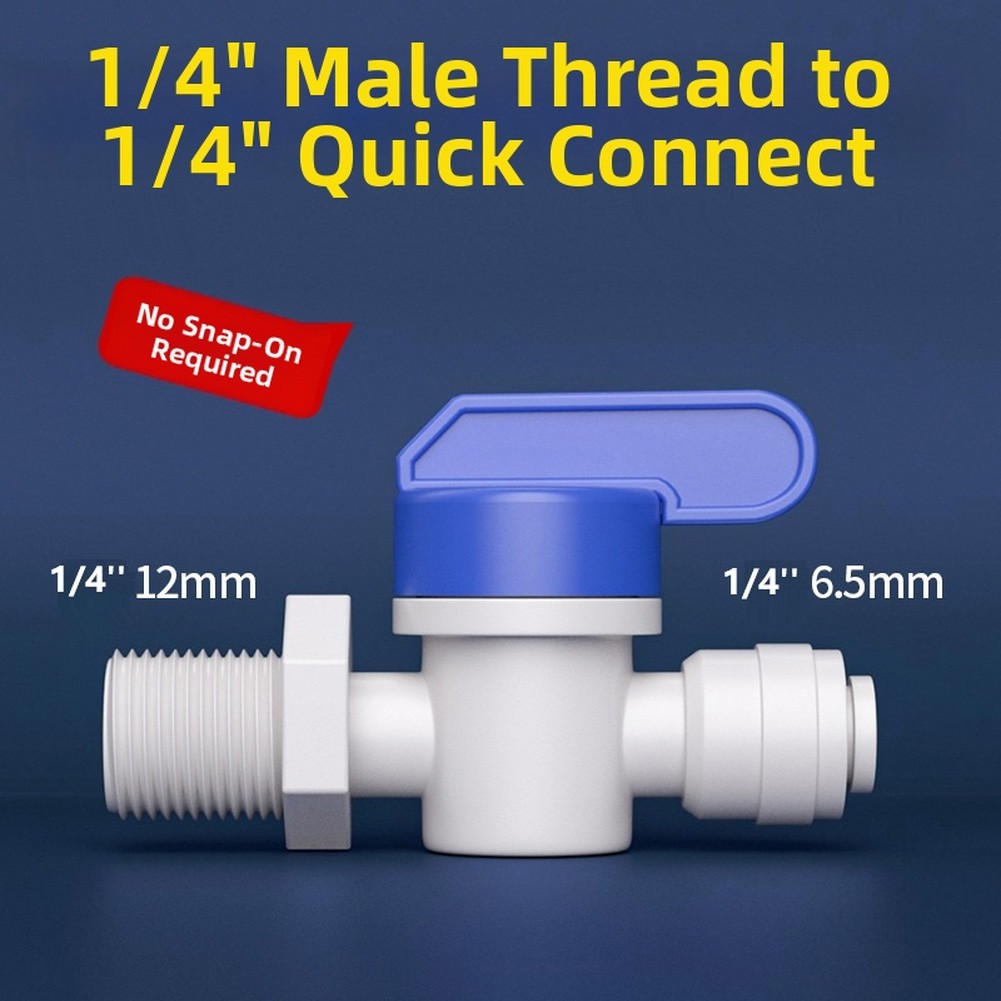 1 PC Water Filter Fitting with Switch Ball Valve for Backwash and Flow Control