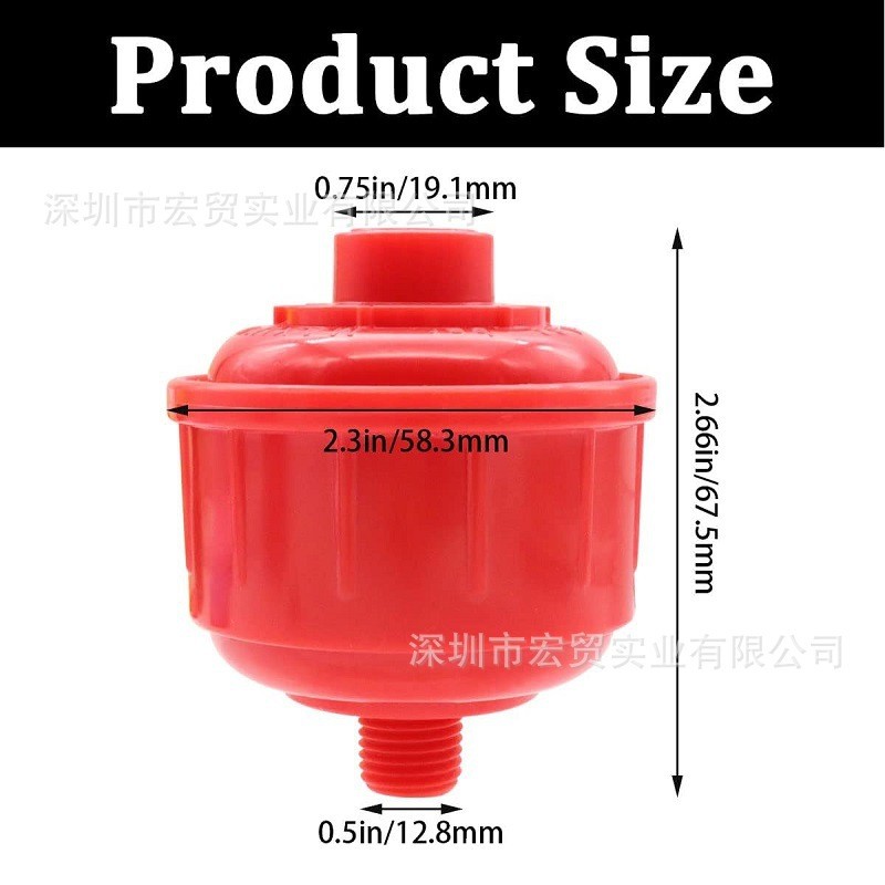 1/4 Thread Moisture Removal Air Filter for HVLP Spray Devices Water Trap