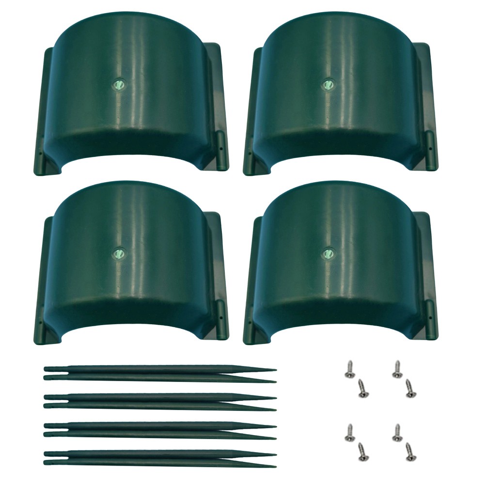 PP Sprinkler Guards 4 pcs 15.55 x 7.48 x 3.51 in with Solid Insert Rod